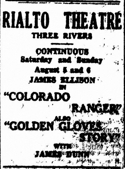 Rialto Theatre - Old Ad